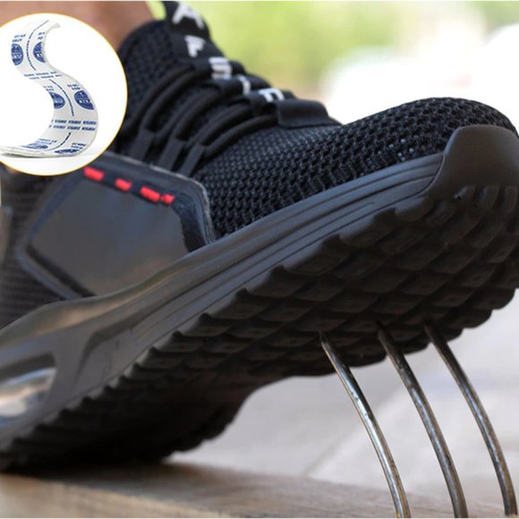 Indestructible Shoe Steel Toe Anti Skid Stab Proof Breathable Safety Sneaker - Picture 3 of 16